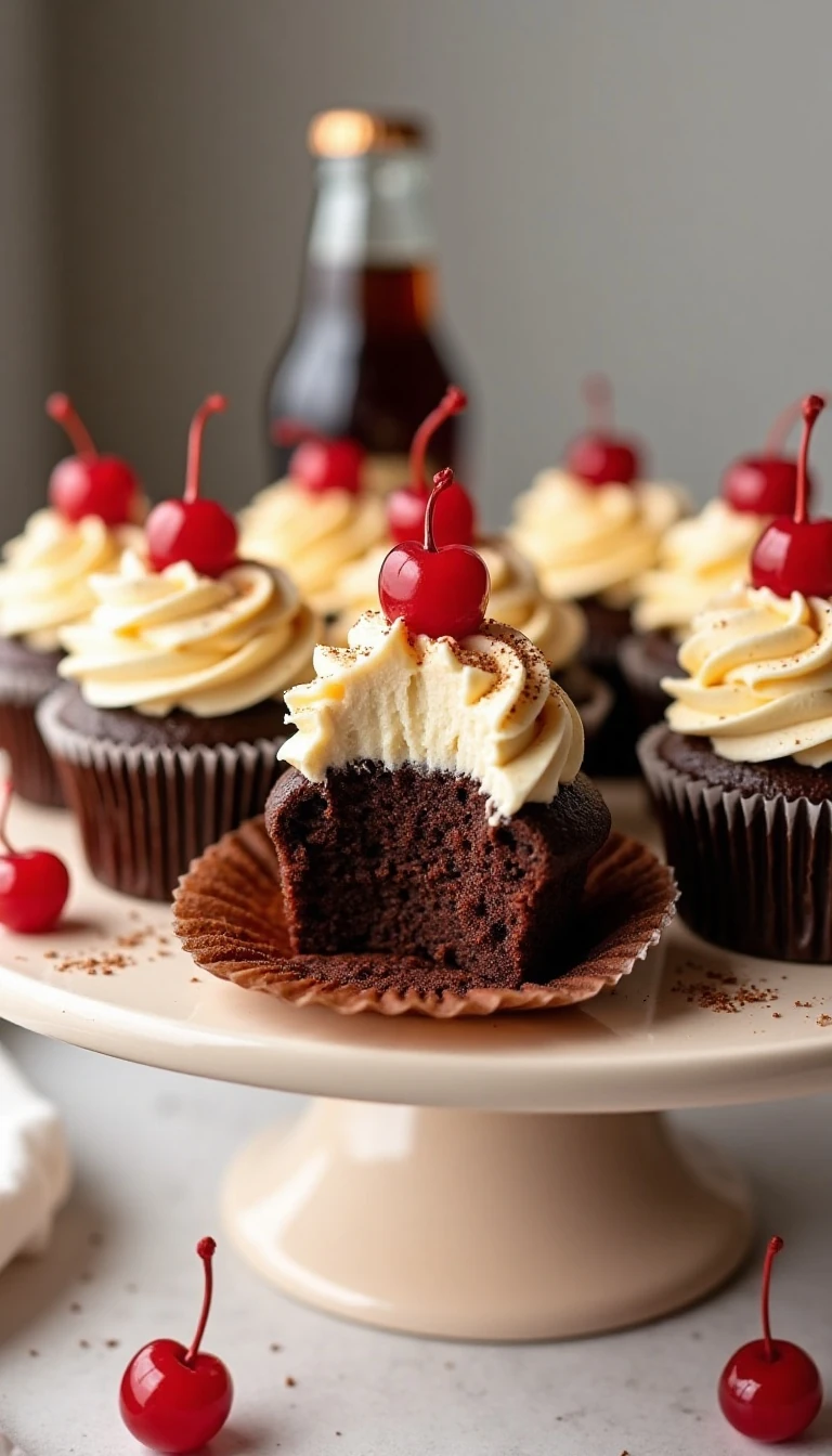 Chocolate Root Beer Cupcakes Recipe with Root Beer Frosting