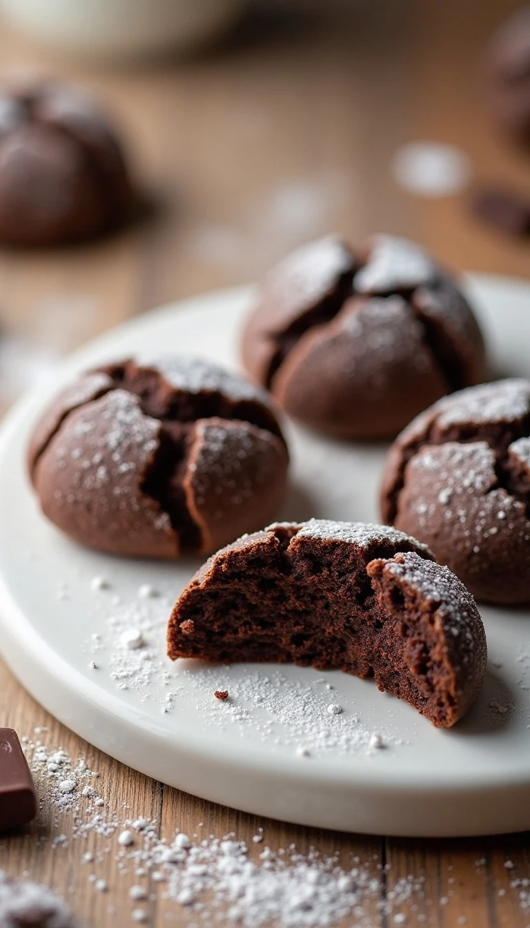 Rich and Fudgy Chocolate Truffle Cookies Recipe