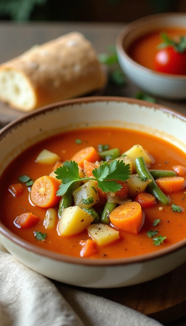 Chunky Vegetable Soup with Smoked Paprika Recipe