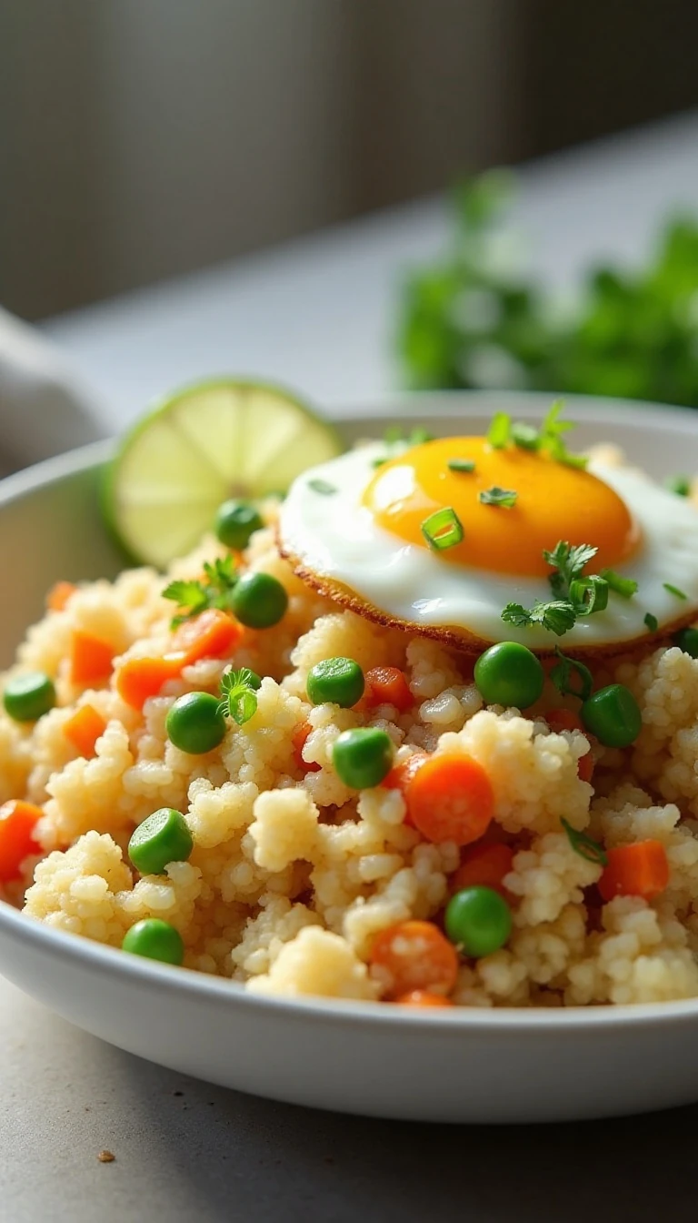 Cilantro Lime Cauliflower Fried Rice Recipe