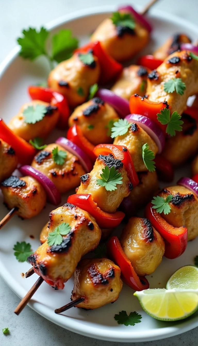 Zesty Cilantro Lime Chicken Kebabs Recipe