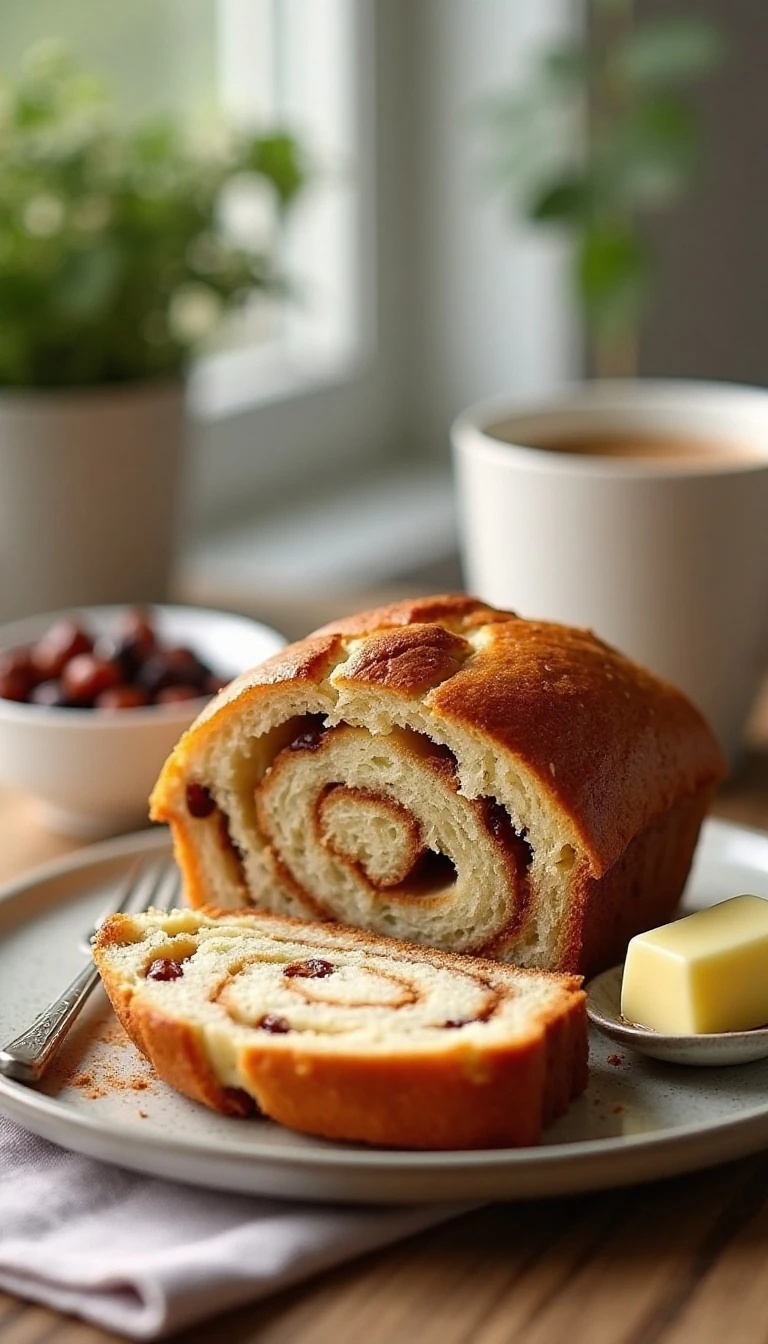 Cinnamon Raisin Breakfast Cottage Loaf Recipe
