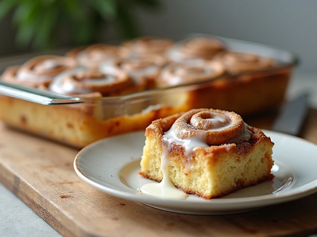 Cinnamon roll casserole portions ready for storage and reheating