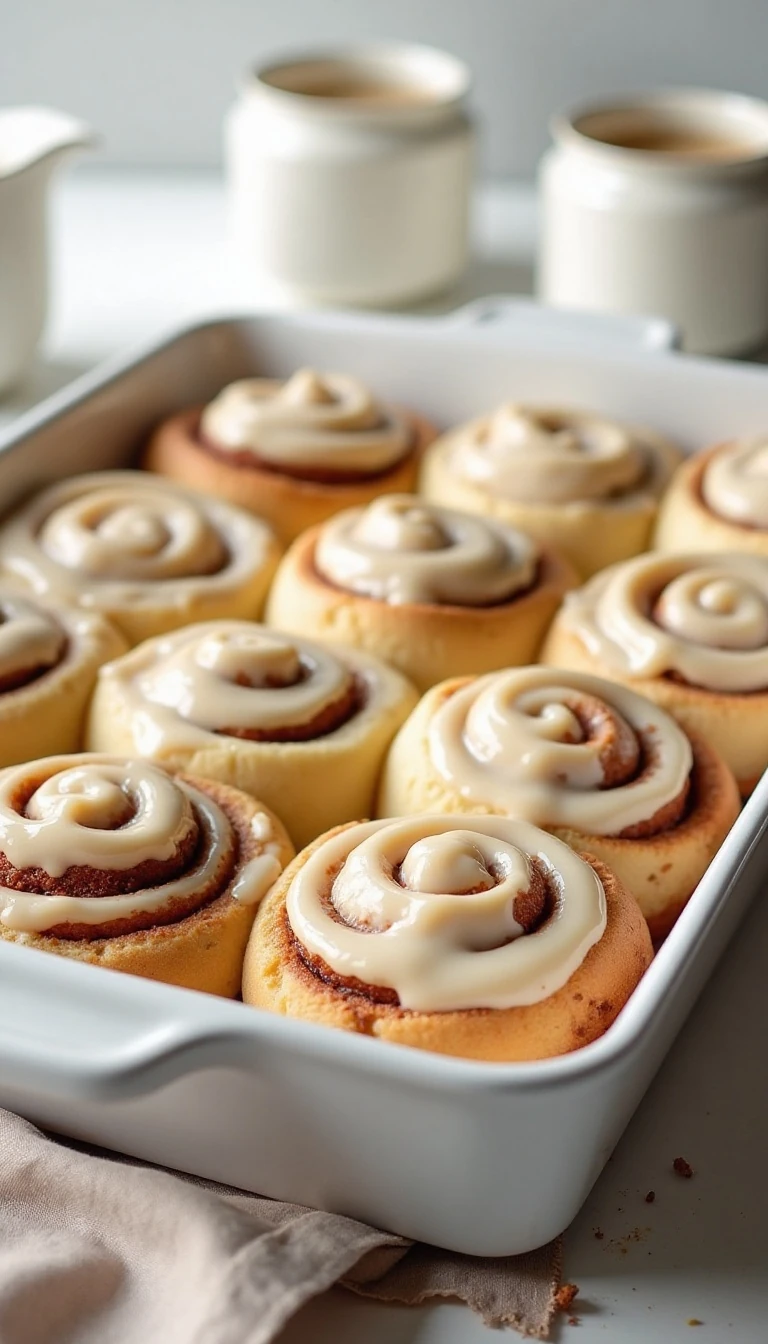 Homemade Cinnamon Rolls with Vanilla Frosting Recipe