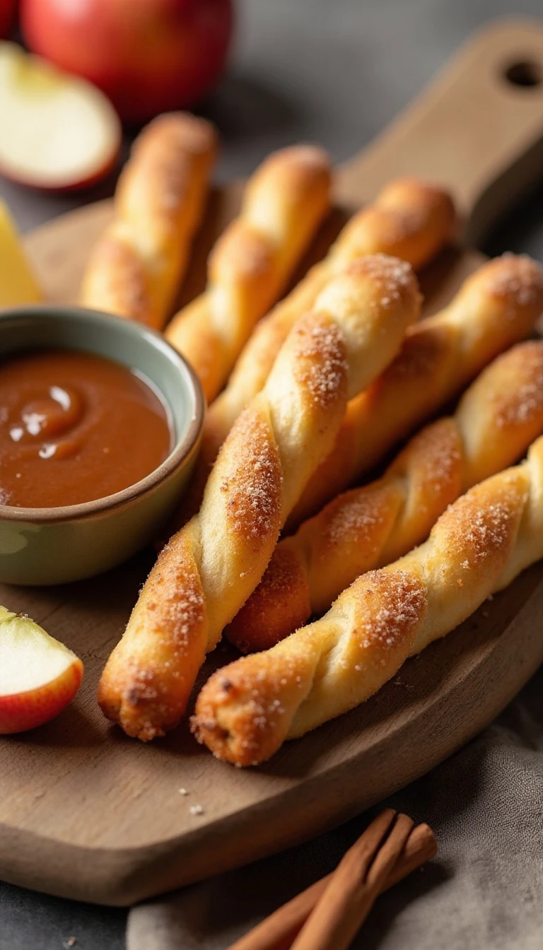 Cinnamon Sticks With Apple Dipping Sauce Recipe