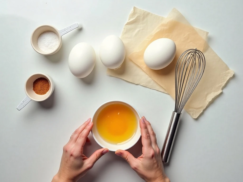 Ingredients for homemade cloud bread