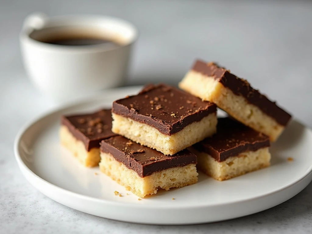 Coconut Bounty cookie bars served with coffee