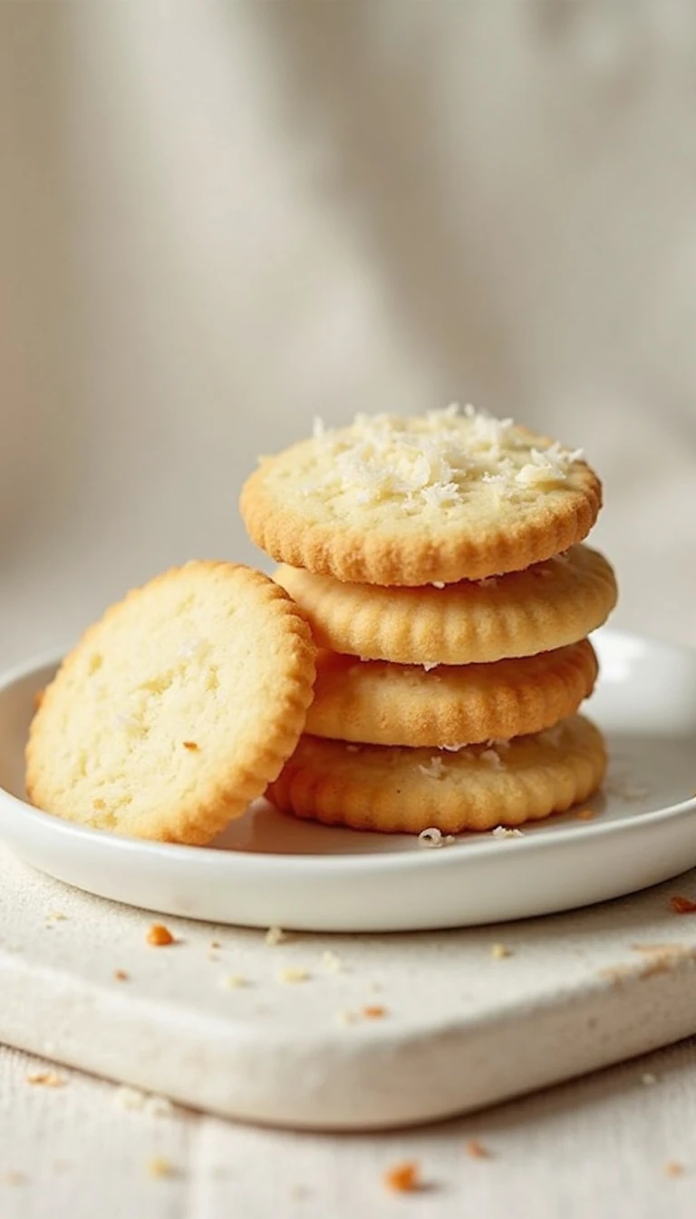 Coconut Shortbread Cookies: Buttery, Crisp & Easy