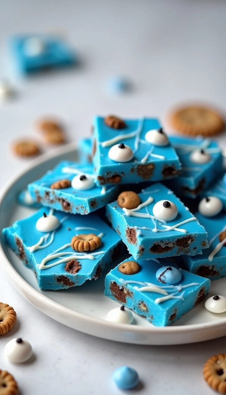 Easy Cookie Monster Candy Bark Recipe