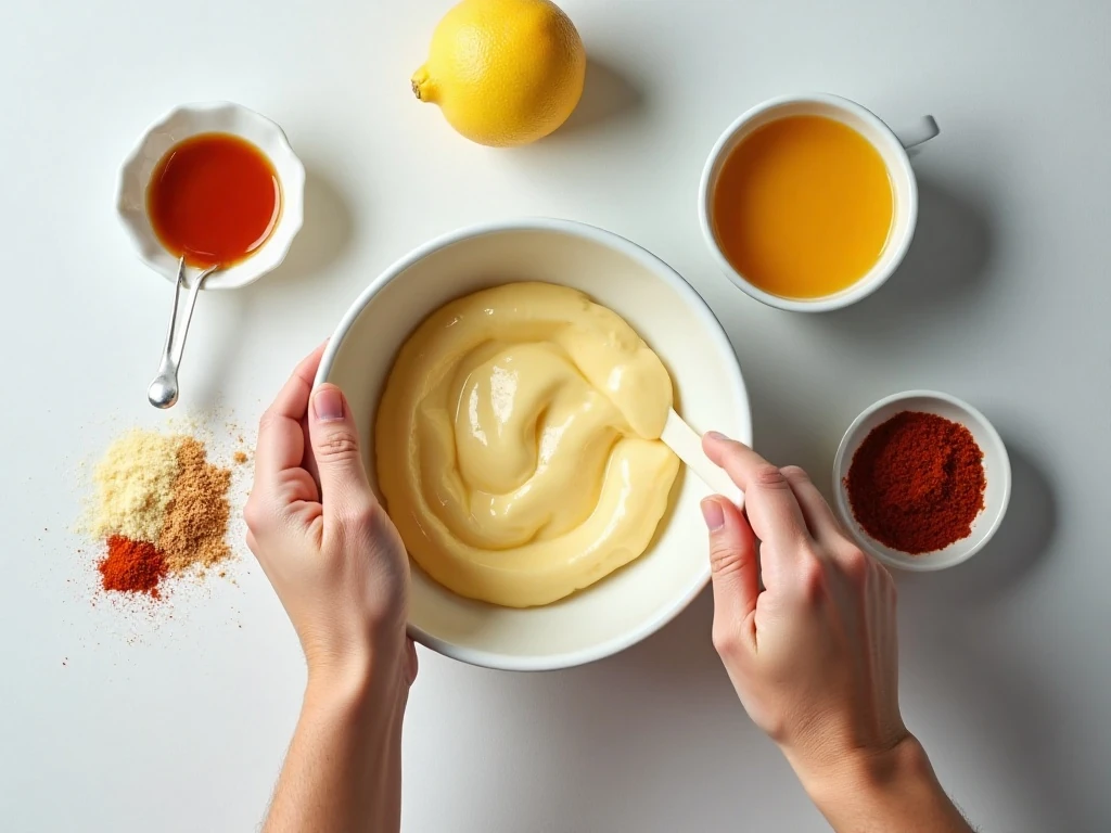 Ingredients for homemade Chick-fil-A sauce