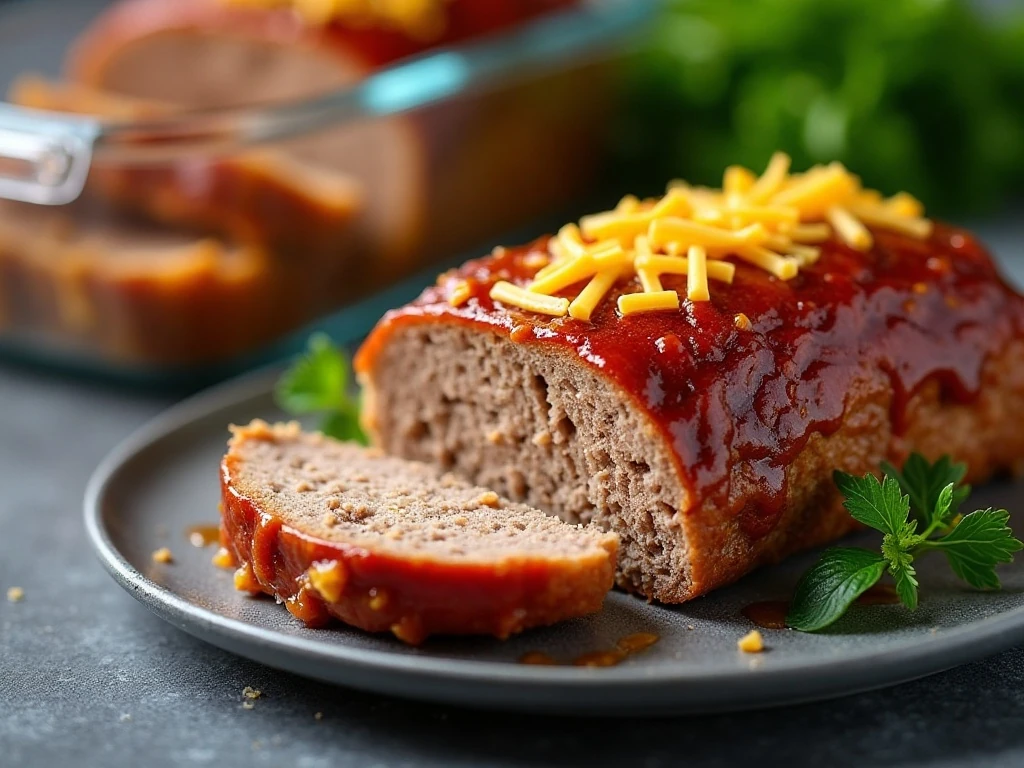 Sliced meatloaf prepared for storage and reheating