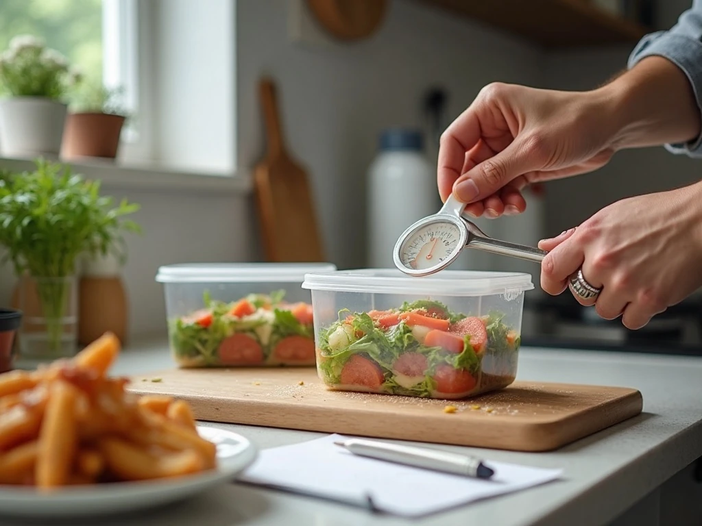 Empty storage containers awaiting confirmed recipe information