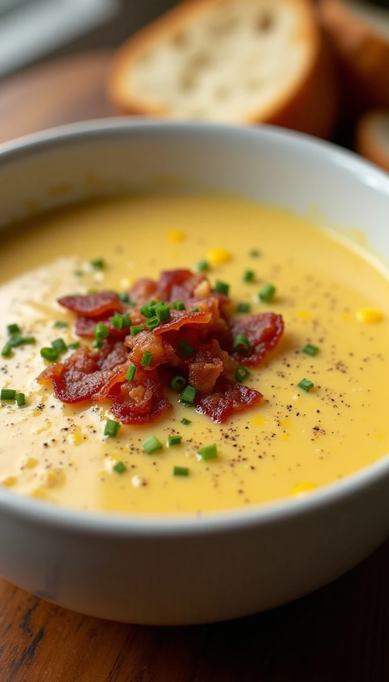 Creamy Corn Chowder with Bacon Recipe