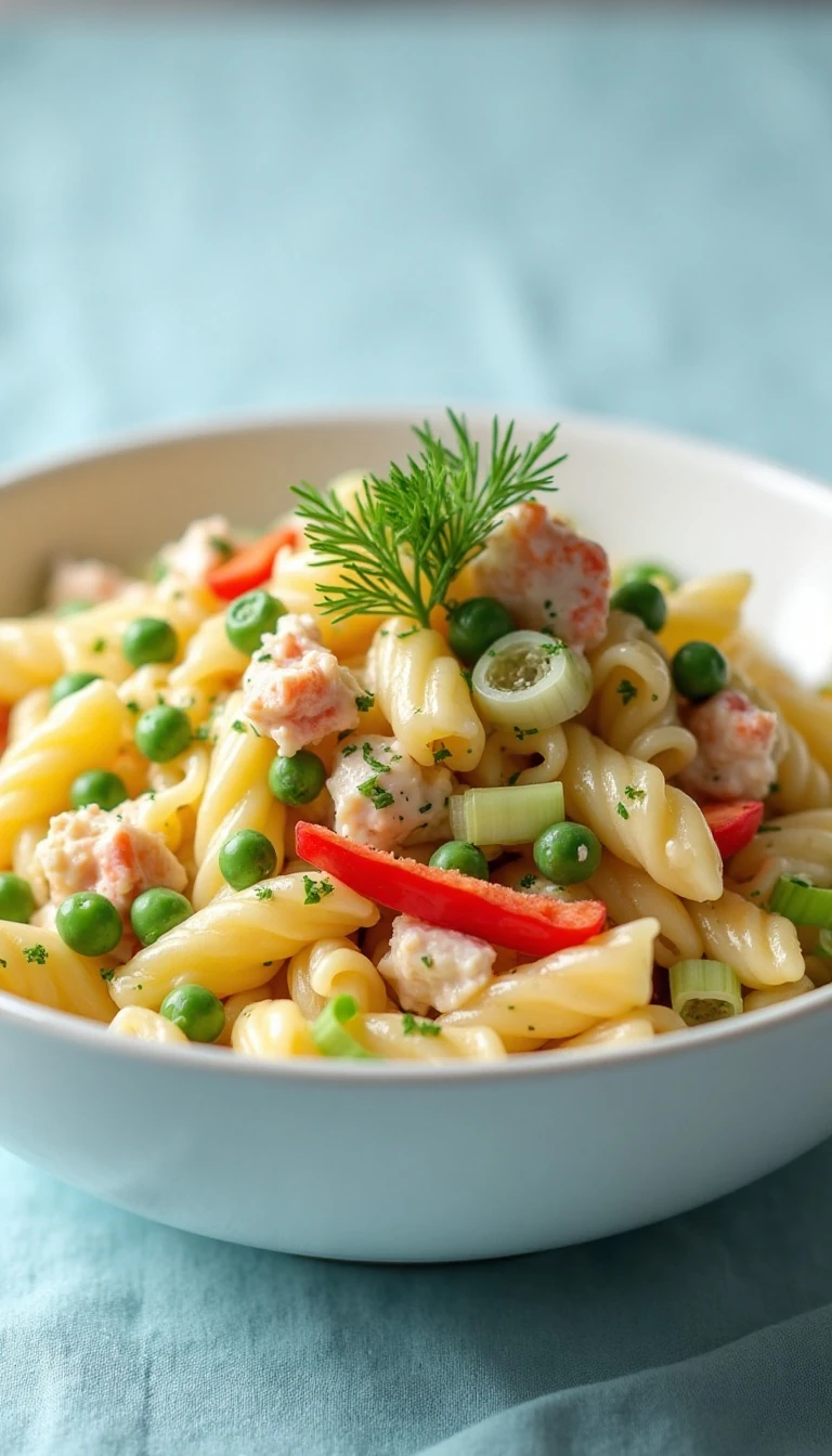Easy Creamy Crab Pasta Salad Recipe
