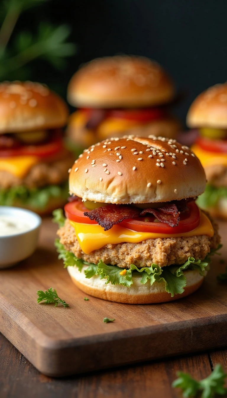 Crack Chicken Burgers Recipe: Juicy, Cheesy & Irresistible