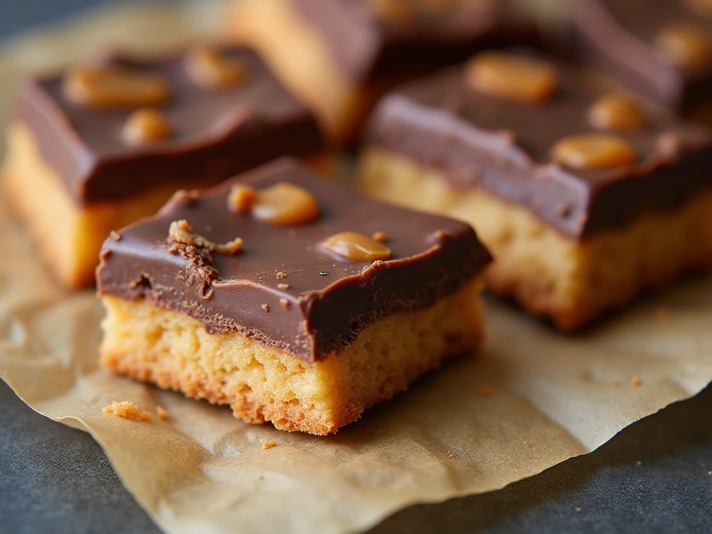 Finished saltine cracker candy cut into pieces and ready for storage