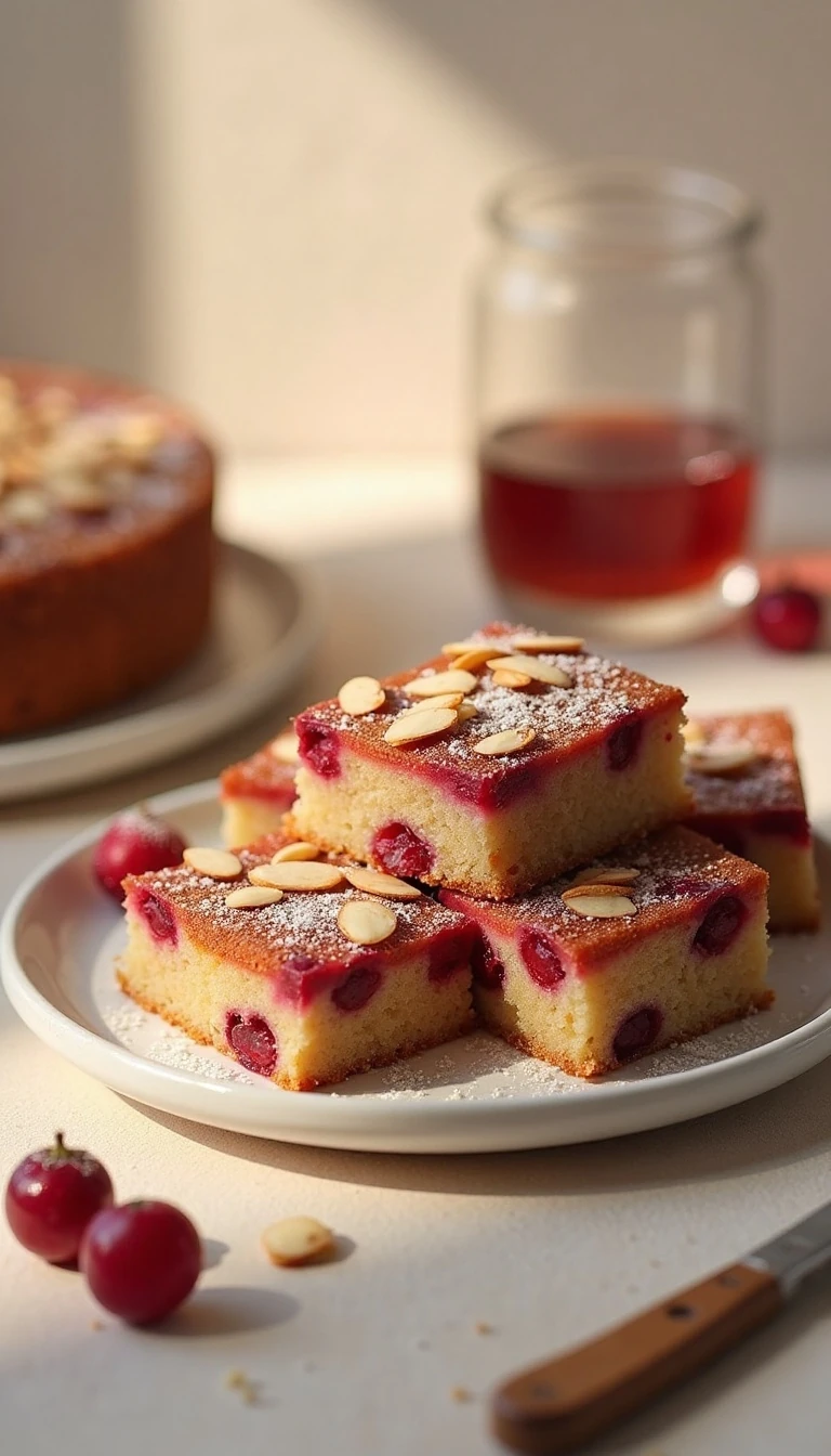 Easy Cranberry Almond Breakfast Cake Recipe