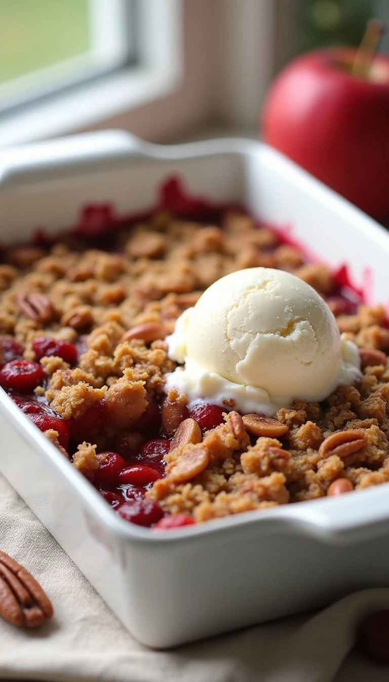 Easy Cranberry Apple Crisp Recipe