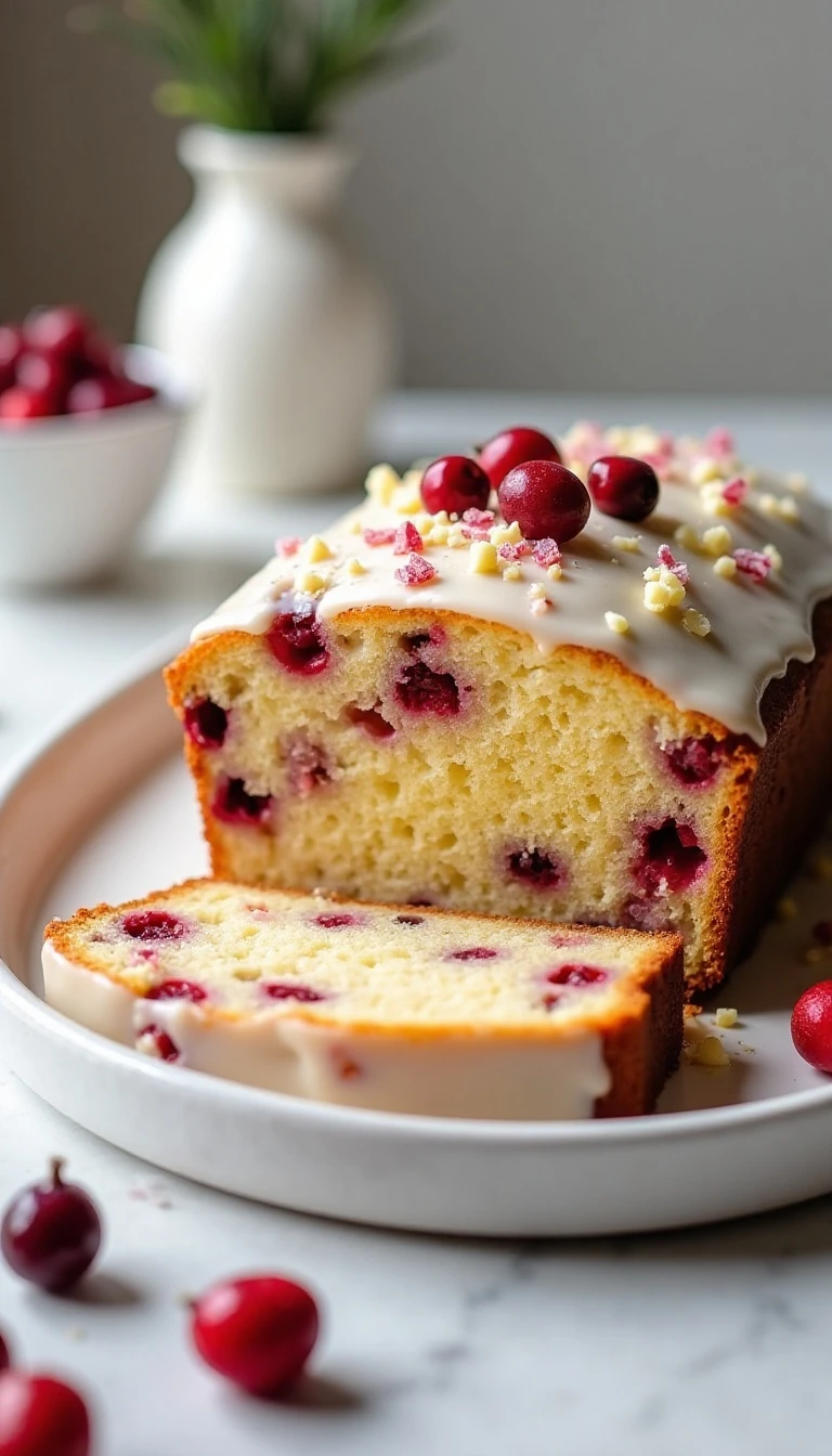 Easy Cranberry Bliss Bread Recipe with White Chocolate
