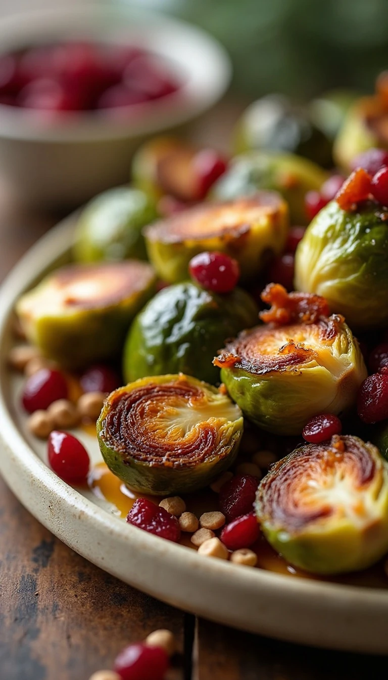 Cranberry Maple Bacon Brussels Sprouts Recipe