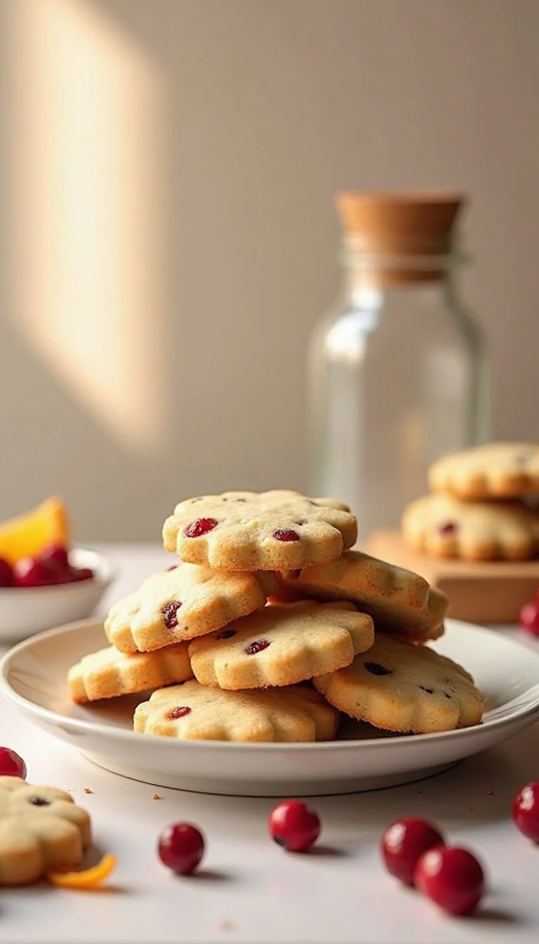 Cranberry Shortbread Cookies Recipe: Buttery & Easy