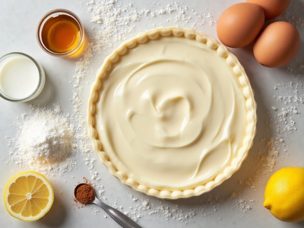 Ingredients for puff pastry cream cheese Danish