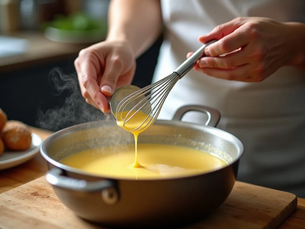 Tempering egg yolks for homemade eggnog