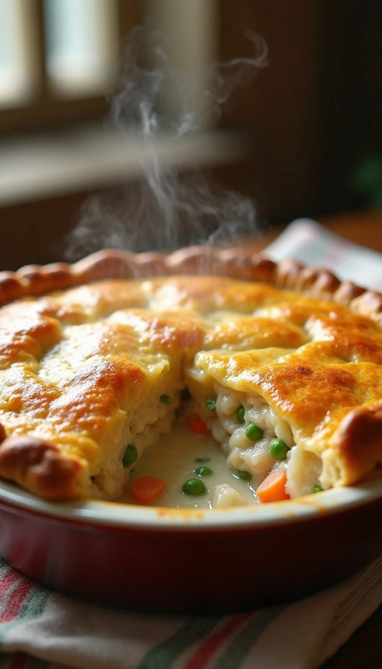 Comforting Creamy Chicken Pot Pie Recipe