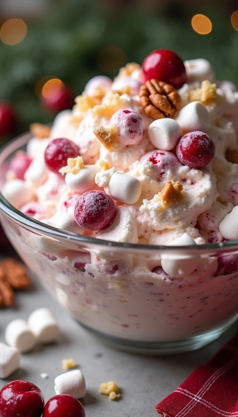 Creamy Cranberry Salad Recipe: A Fluffy Holiday Favorite