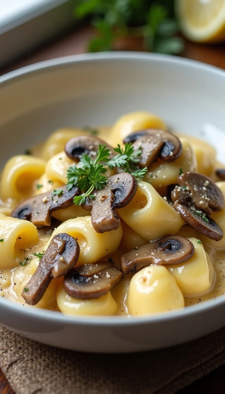 Creamy Mushroom Tortellini Recipe: A Cozy 35-Minute Dinner