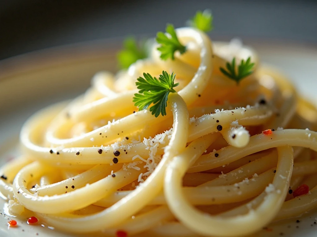 Creamy cauliflower pasta finished with Parmesan and parsley