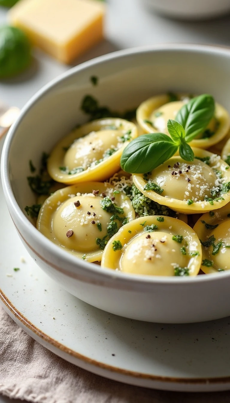 Creamy Pesto Ravioli Recipe (Easy 20-Minute Dinner)