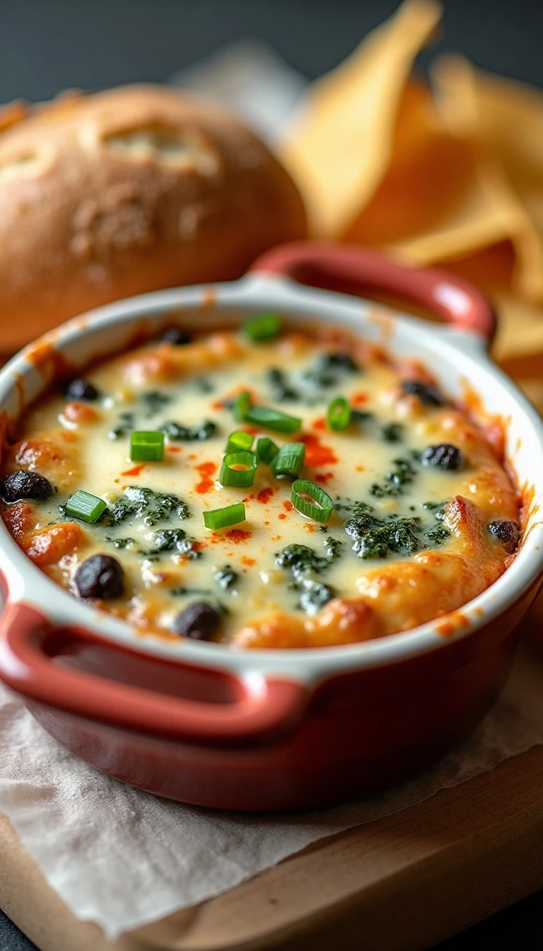 Creamy Sriracha Spinach Artichoke Dip Recipe with a Kick
