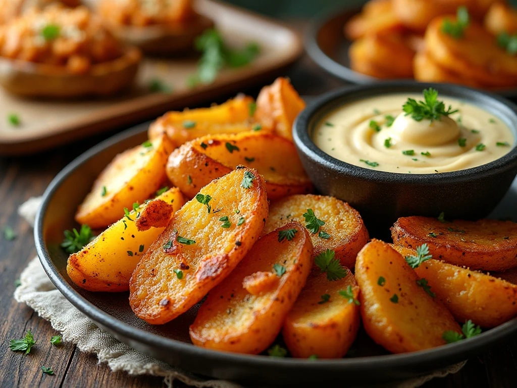 A variety of creative dishes made with russet potatoes