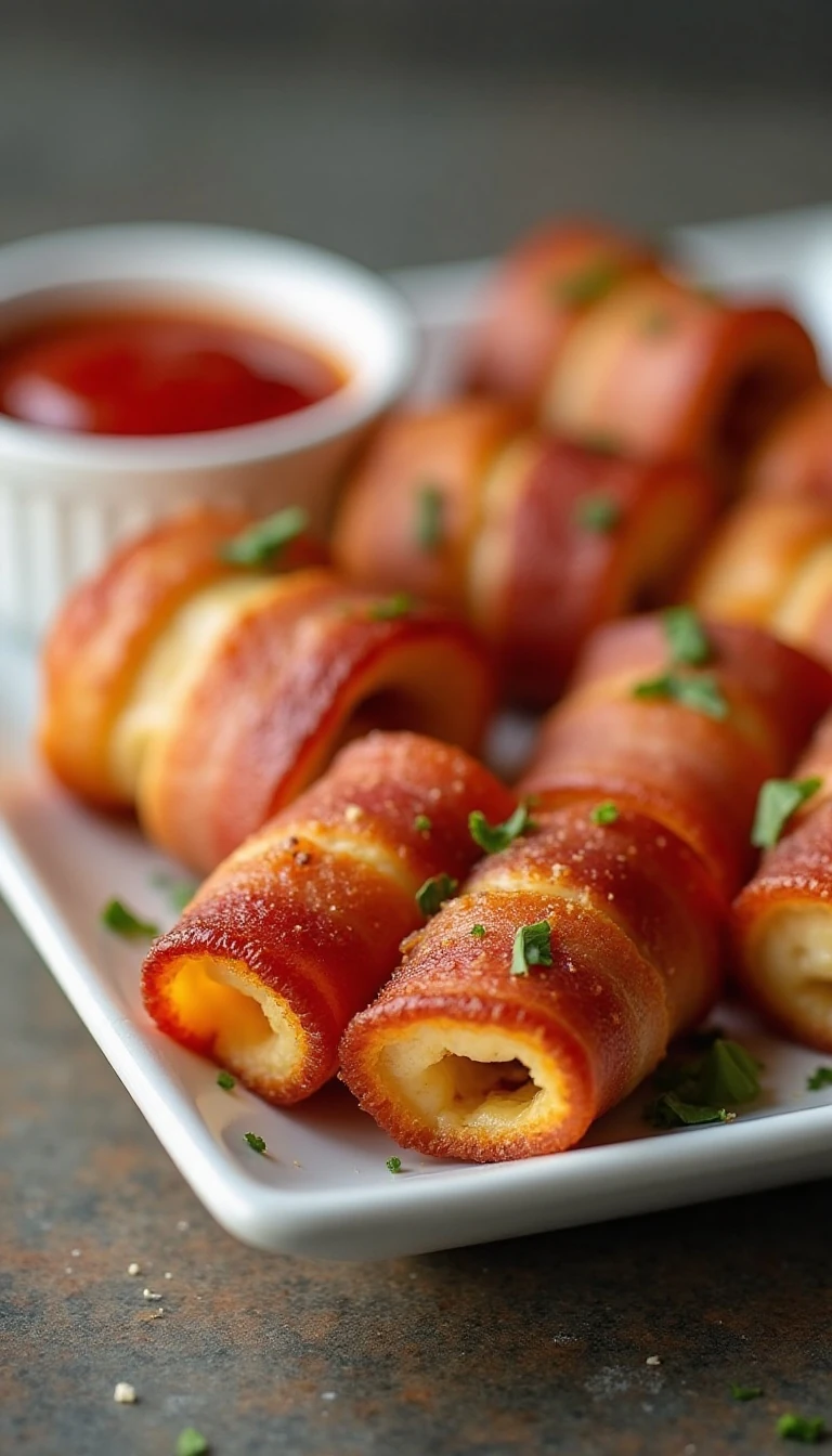 Crispy Bacon Grilled Cheese Roll Ups Recipe