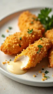Crispy Cheddar Chicken Recipe with Ritz Cracker Coating