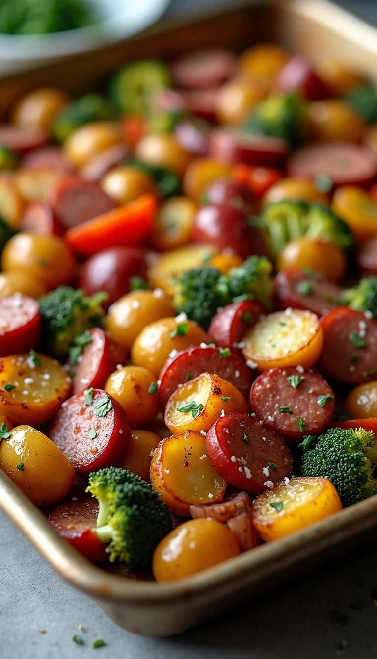 Crispy Sausage and Potato Sheet Pan Meal Recipe