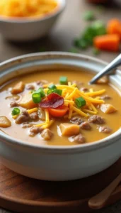 Crock-Pot Cheeseburger Soup Recipe Everyone Loves
