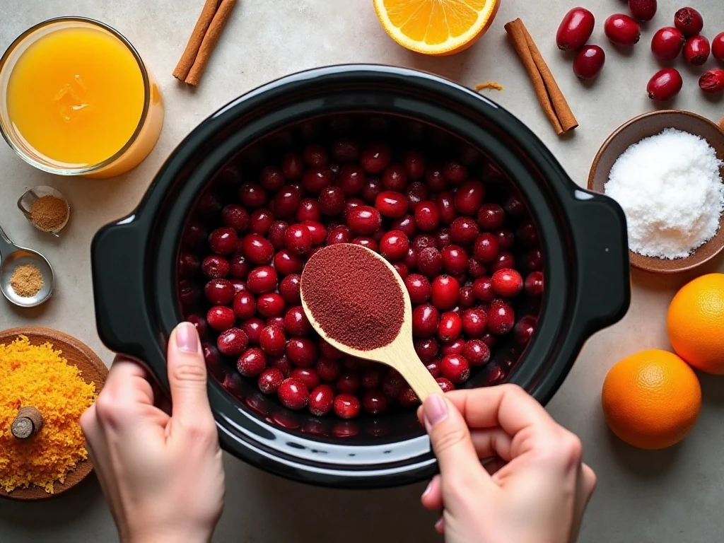 Ingredients for Crock-Pot cranberry butter