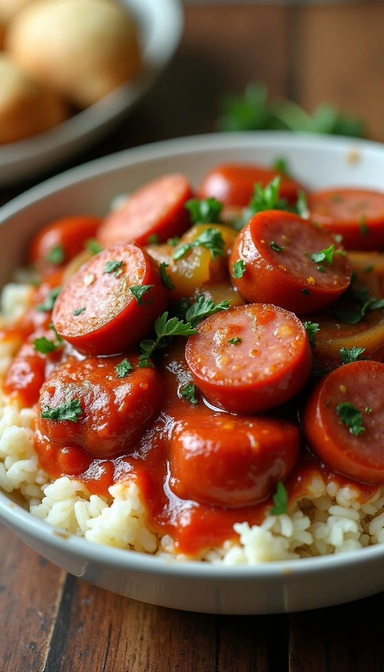 Crock-Pot Kielbasa in Tomato Sauce Made Easy