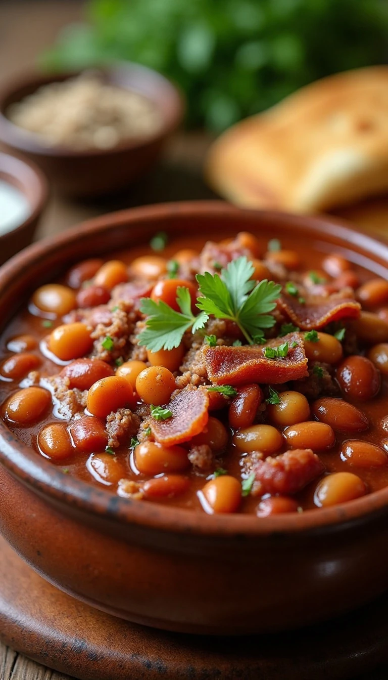Crock Pot Loaded Baked Beans Recipe: The Best Meaty, Sweet and Smoky Side Dish