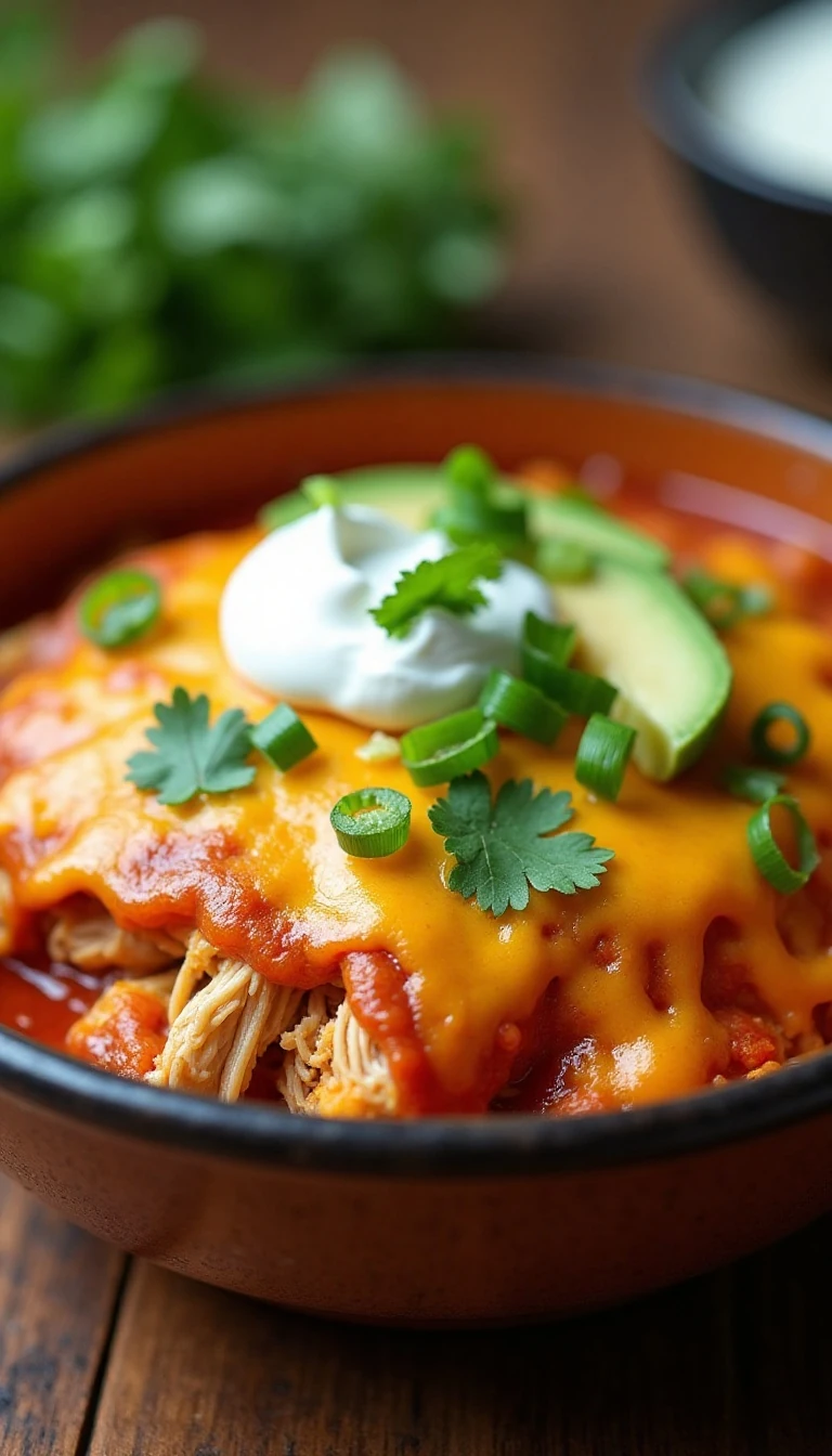 Easy Crockpot Chicken Enchiladas Recipe