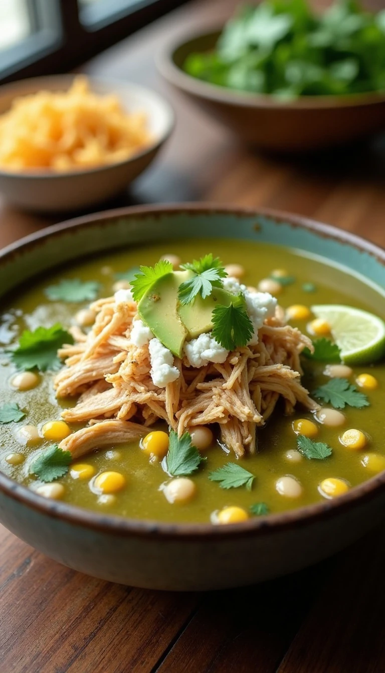 Easy Crockpot Chicken Tomatillo Soup Recipe