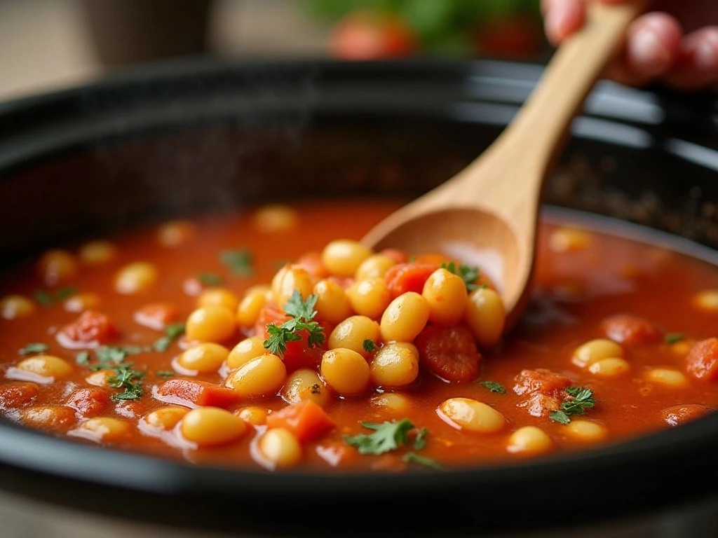 Adding pasta near the end of crockpot minestrone cooking