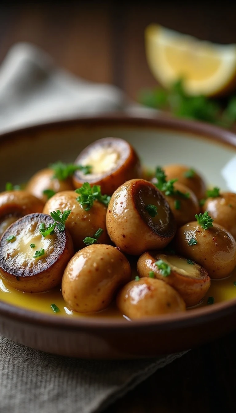 Easy Crockpot Garlic Butter Mushrooms Recipe