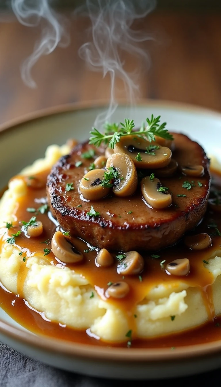 Easy Crockpot Sirloin Steak Recipe with Rich Mushroom Gravy