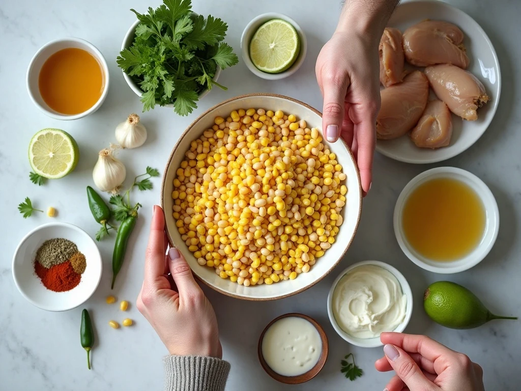 Ingredients for crockpot white chicken chili