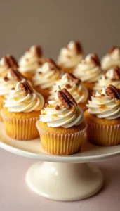Crown Royal Butter Pecan Cupcakes Recipe with Whisky Buttercream