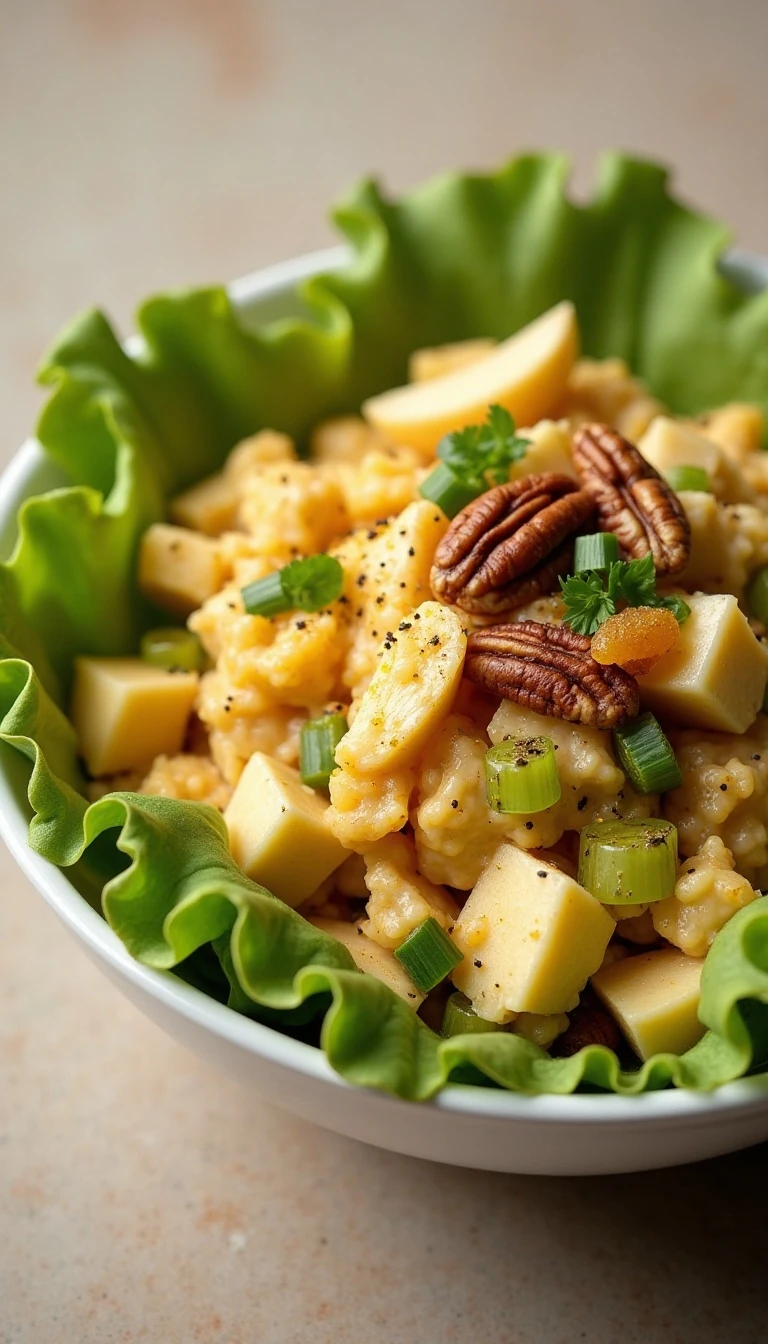 Easy Curry Chicken and Apple Salad Recipe