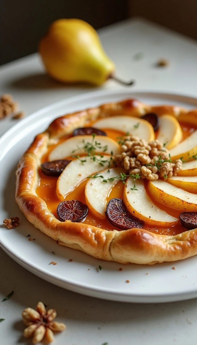 Decadent Pear, Fig & Gouda Tart Recipe